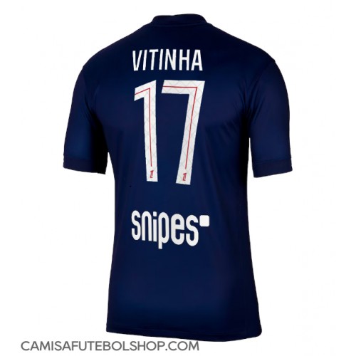 Camisa de time de futebol Paris Saint-Germain Vitinha #17 Replicas 1º Equipamento 2025-26 Manga Curta